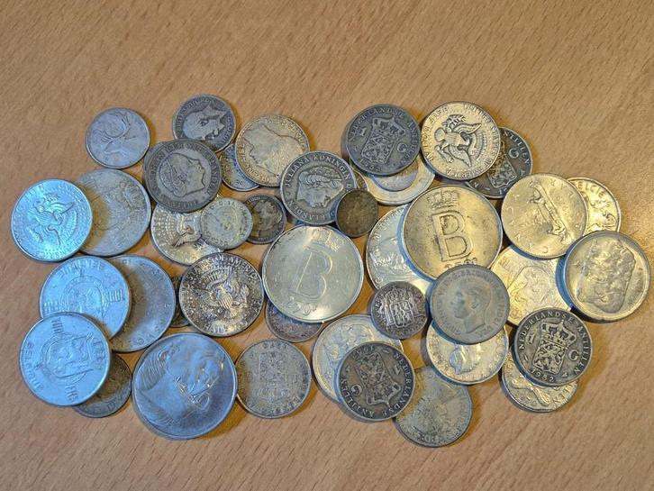 500 Gram +/+ Wereld-Munten Zilver 1780-1996 Div. Gehaltes, Postzegels en Munten, Munten en Bankbiljetten | Verzamelingen, Munten