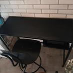 Bureau sidetable met stoel IKEA kullaberg, Ophalen, Zo goed als nieuw, 25 tot 50 cm, Rechthoekig