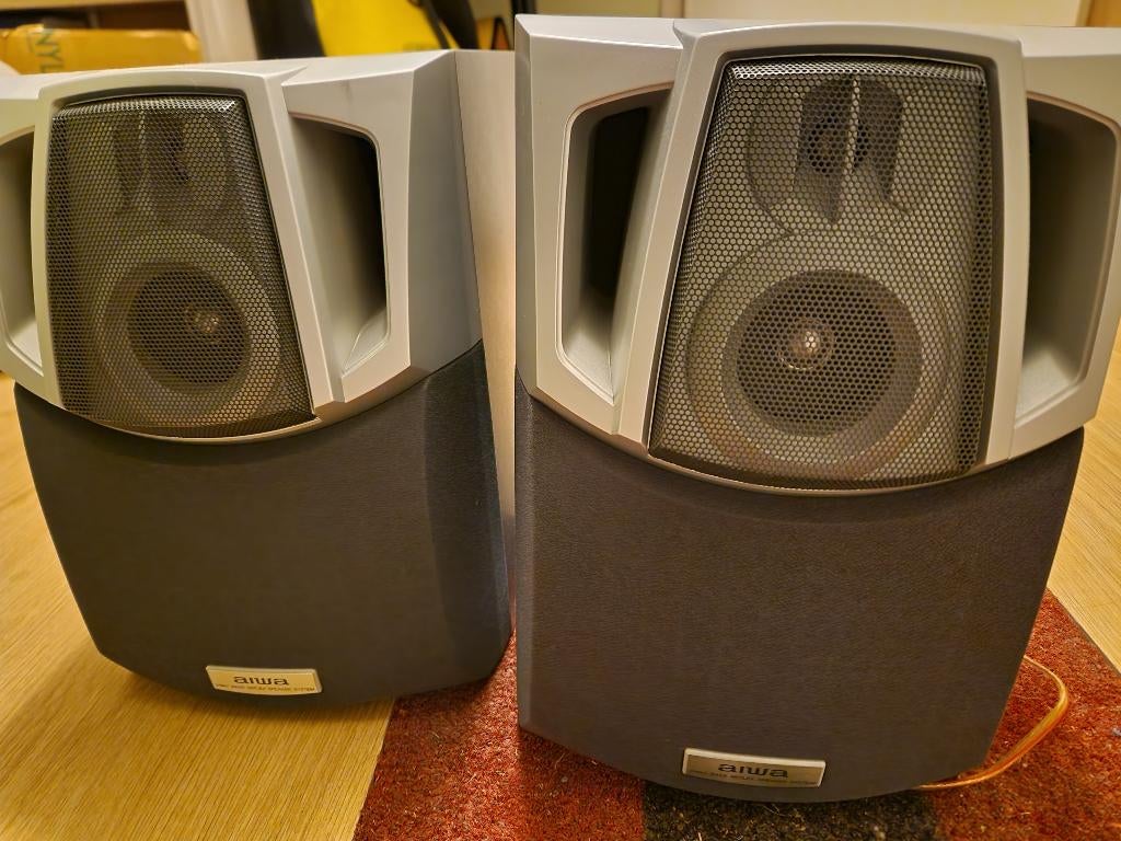 Uitstekende Aiwa SX-NSZ20 speakers, Audio, Tv en Foto, Luidsprekers, Gebruikt, 60 tot 120 watt, Front, Rear of Stereo speakers