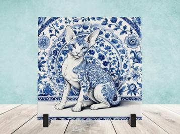 Sphynx Delfts Blauw tegel incl voet beschikbaar voor biedingen