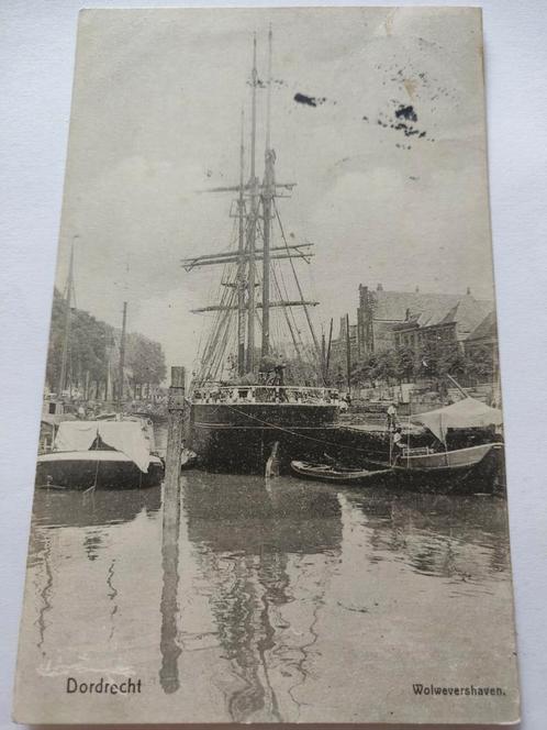 2646 Dordrecht Wolwevershaven Schip 1913, Verzamelen, Scheepvaart, Kaart, Foto of Prent, Motorboot, Ophalen of Verzenden