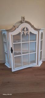 Afsluitbaar Wandkastje met 2 Plankjes, Huis en Inrichting, Ophalen, Glas, 50 tot 100 cm, Landelijk