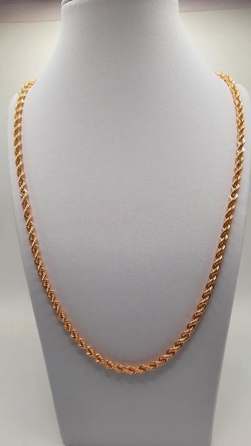 gouden rope ketting 14kt, Sieraden, Tassen en Uiterlijk, Kettingen, Nieuw, Goud, Goud, Ophalen of Verzenden