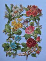 Zeldzaam Poëzieplaatjes Glanzbilder Oblaten Scraps +/-1900, Ophalen of Verzenden