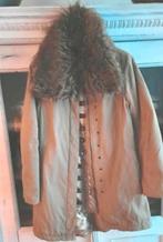 Zandkleurige jas/parka Easy Comfort fake bontkraag 44-46, Kleding | Dames, Verzenden, Beige, Maat 42/44 (L), Zo goed als nieuw