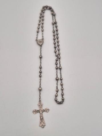 Antieke Zilveren Rozenkrans beschikbaar voor biedingen