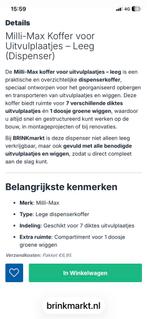 Milli-Max Dispenser zonder vulling, Ophalen of Verzenden, Gebruikt