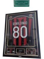 SIGNED FRAMED AC MILAN 2009/2010 RONALDINHO 80, Ophalen of Verzenden, Nieuw, Buitenlandse clubs, Shirt