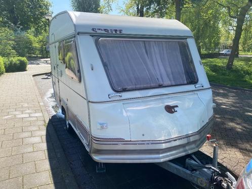 Mooie Caravan te koop, Caravans en Kamperen, Caravans, Particulier, tot en met 4, 500 - 750 kg, Rondzit, Sprite, Dwarsbed, Dwars-stapelbed