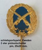 schietsport, Zweedse pin 2 ster pistoolschutter, Ophalen of Verzenden, Nieuw