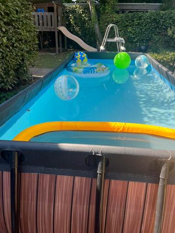 Exit toys opzetzwembad 4x2 met warmte- en zandfilterpomp beschikbaar voor biedingen