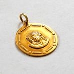18 karaat gouden hanger kruis Jesus, Ophalen, Zo goed als nieuw, Kruis of Symbool, Goud
