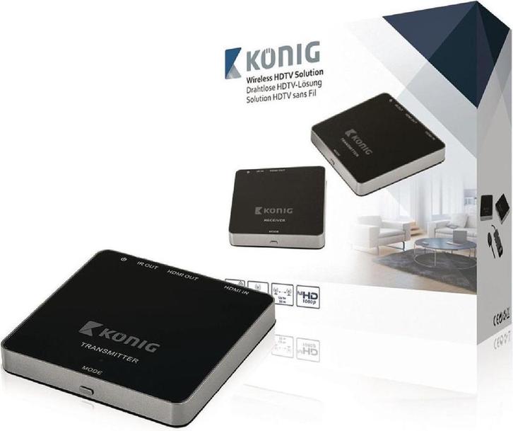 König KN-WLHDMI10 5 Ghz Draadloze HDMI Zender 1080p, Audio, Tv en Foto, Audiokabels en Televisiekabels, Nieuw, Overige kabels