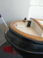 PRACHTIGE ZWARE HOUTEN BOOT JAREN 60 MOOIE STAAT 55X20X15 CM, Hobby en Vrije tijd, Modelbouw | Boten en Schepen, Gebruikt, Ophalen of Verzenden
