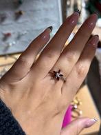 Granaat Ring - Echt Zilver - Verstelbaar, Verzenden