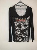 leuk shirt dames met pailletten  van Dolce Vita maat 40, Kleding | Dames, Zwart, Maat 42/44 (L), Ophalen of Verzenden, Lange mouw