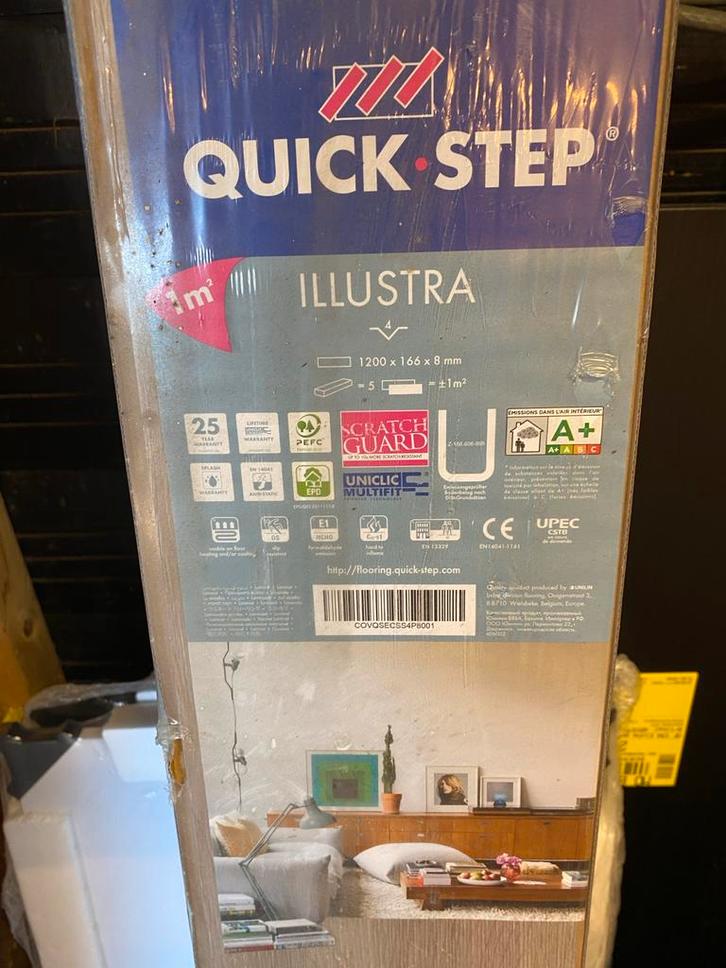 Quick-Step Illustra Laminaat, Doe-het-zelf en Verbouw, Vloerdelen en Plavuizen, Nieuw, Laminaat, Kunststof, 150 cm of meer, 10 tot 30 cm