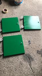 Kalkax kast inzet met deurtjes groen (3x) + 1 los deurtje, Gebruikt, Ophalen