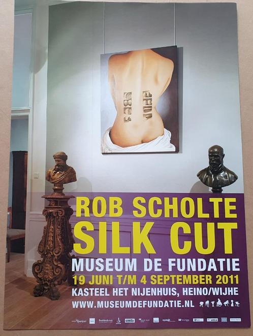 Museum poster (de Fundatie - Zwolle) Rob Scholte, SILK - CUT, Verzamelen, Posters, Nieuw, Overige onderwerpen, Deurposter of groter