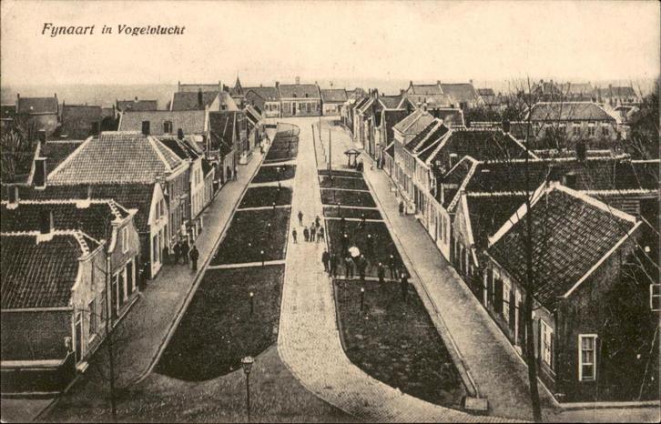 Fijnaart in Vogelvlucht Prachtkaart st 1924, Verzamelen, Ansichtkaarten | Nederland, Gelopen, Noord-Brabant, 1920 tot 1940, Verzenden