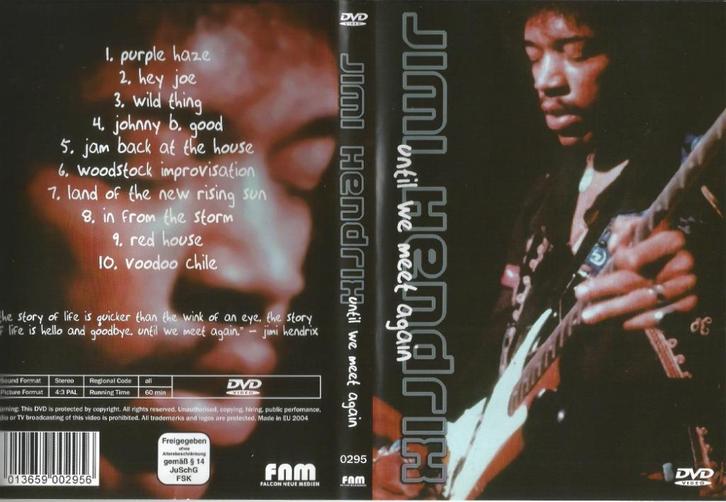 DVD Jimi Hendrix Until we meet again, Cd's en Dvd's, Dvd's | Muziek en Concerten, Zo goed als nieuw, Muziek en Concerten, Alle leeftijden