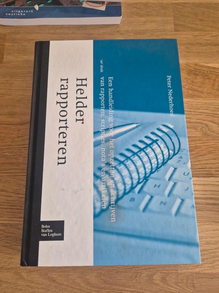 Helder rapporteren – Peter Nederhoed | 10e druk | Nieuw, Boeken, Kunst en Cultuur | Architectuur, Nieuw, Ophalen of Verzenden