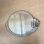 Deknudt ovale design spiegel Art Deco stijl belgië, Gebruikt, Ophalen of Verzenden, 75 tot 100 cm, Minder dan 100 cm