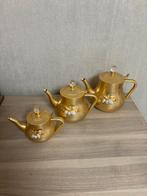 Gouden thee potten, Antiek en Kunst, Antiek | Servies compleet, Ophalen of Verzenden