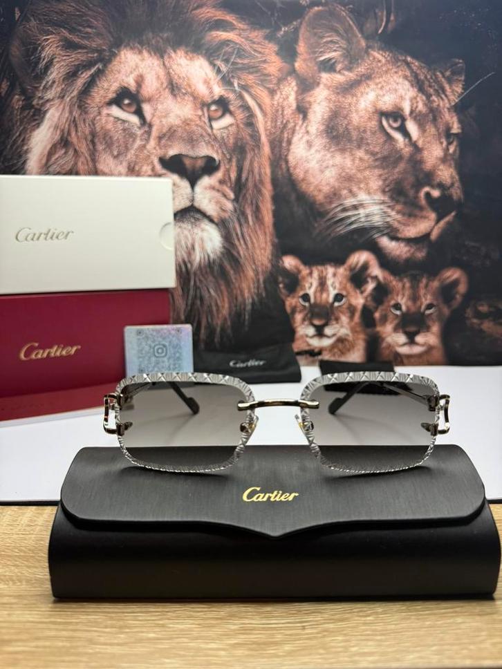 Cartier zonnebril Diamond cut Nieuwe Collectie, Sieraden, Tassen en Uiterlijk, Zonnebrillen en Brillen | Heren, Zo goed als nieuw