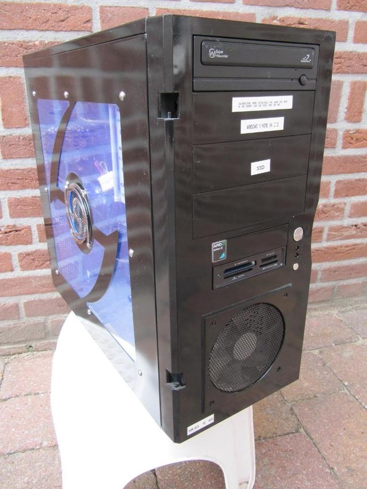 (83)Quadcore Amd Athlon2.X4. 640.3,0 Ghz,6Gb,120Gb SSD,410HD, Computers en Software, Computerbehuizingen, Zo goed als nieuw, Ophalen of Verzenden