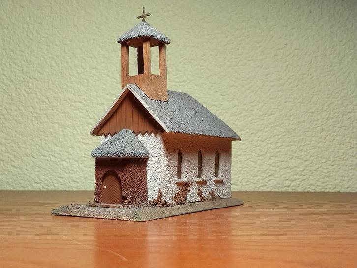 Vau Pe 1063 - Kerkje - Jaren '50, Hobby en Vrije tijd, Modeltreinen | H0, Gebruikt, Brug, Tunnel of Gebouw, Gelijkstroom, Overige merken