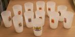 Opaal witte glazen vintage provincies wapenglazen, Ophalen of Verzenden, Nieuw, Bierglas