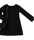 Zwarte glitter jurkje, Kinderen en Baby's, Kinderkleding | Maat 134, Ophalen of Verzenden, Nieuw, Meisje, Jurk of Rok
