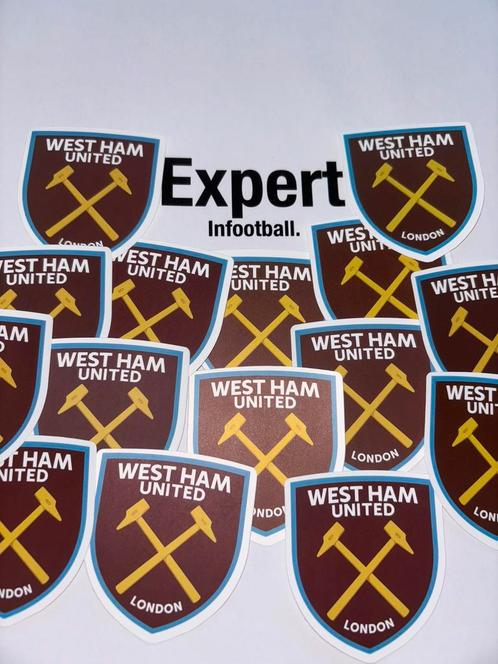 West Ham united voetbal logo sticker, Verzamelen, Sportartikelen en Voetbal, Nieuw, Poster, Plaatje of Sticker, Buitenlandse clubs