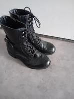 veterboots, Kleding | Dames, Schoenen, Verzenden, Zwart, Lage of Enkellaarzen, Zo goed als nieuw