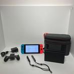Nintendo Switch V2 Rood/Blauw Compleet met Opbergcase, Ophalen of Verzenden, Gebruikt, Met 2 controllers, Switch 2019 Upgrade