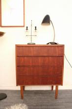 Deense vintage ladekast in teak - mid century sixties design, Gebruikt, -, -, Ophalen of Verzenden