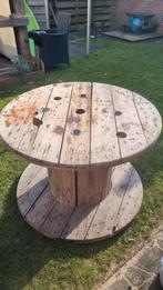 Kabelhaspel, Tuin en Terras, Tuintafels, Ophalen, Gebruikt, Rechthoekig, Hout