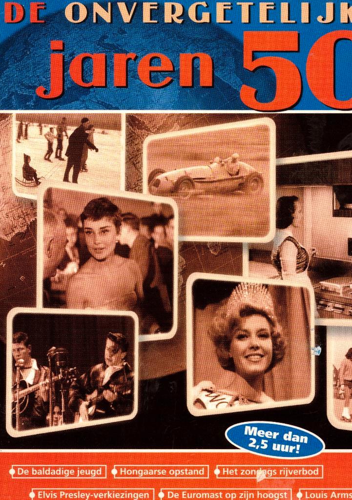 De Onvergetelijke Jaren 50 ( 2 DVD ), Cd's en Dvd's, Dvd's | Documentaire en Educatief, Zo goed als nieuw, Politiek of Geschiedenis