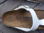 GRATIS VERZENDEN NIEUWE WITTE LEREN GIZEH BIRKENSTOCKS 36, Slippers, Birkenstock 36, Verzenden, Wit