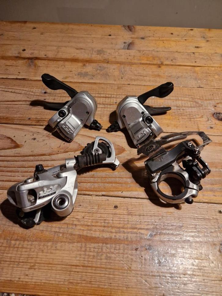 Shimano XT 2006 3x9 Shifters & Derailleur Set, Fietsen en Brommers, Fietsonderdelen, Gebruikt, Mountainbike, Derailleur of Ketting