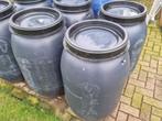Grijze tonnen,vaten van 200 L met draaideksel ( IN PROMOTIE, Kunststof, Gebruikt, 150 liter of meer, Ophalen