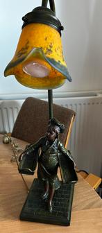 Art Nouveau Lamp Auguste Moreau, Antiek en Kunst, Antiek | Lampen, Ophalen of Verzenden