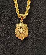 💎💎Leeuw kroon hanger goud 14k💎💎, Overige voorstellingen, Nieuw, Ophalen of Verzenden, Goud