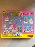 HABA - puzzels -3 stuks - 12,15,18, Ophalen of Verzenden, 10 tot 50 stukjes, Gebruikt