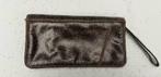 FOSSIL  clutch polstasje organizer bruin leder (nr F210), Ophalen of Verzenden