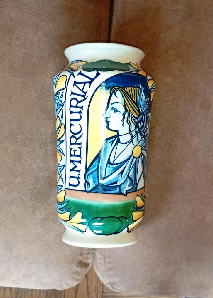 Unipharm Apothekers Pot Flora Hardenberg, Antiek en Kunst, Antiek | Vazen, Ophalen of Verzenden