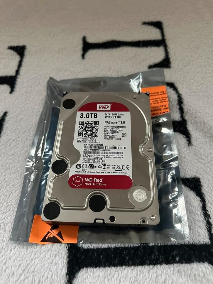 Western Digital Red HDD | 3TB | WD Red, Computers en Software, Harde schijven, Zo goed als nieuw, Desktop, Intern, HDD, SATA, Verzenden
