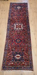Vintage handgeknoopt perzisch tapijt loper heriz 337x99