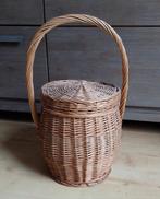 Rieten draagmand, Mand, Rond, Ophalen of Verzenden, Zo goed als nieuw